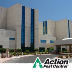 Fumigation services in Indiana image of a building that has recently had fumigation service