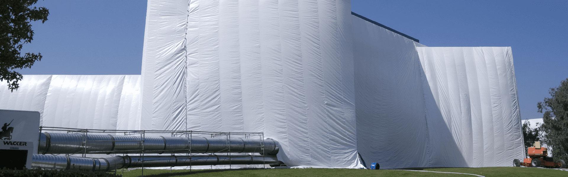 commercial facility tented for fumigation service