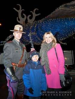 annual ceremony of lighting up nibbles for the holidays