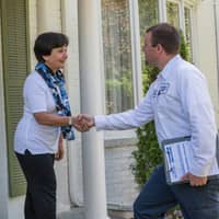 residential technician speaking with customer