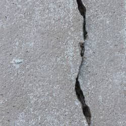 close up image of a cracked foundation