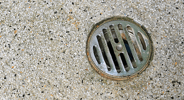 drain in restaurant