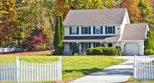 a road view of a home