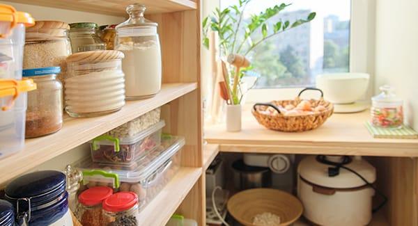 a clean and pest free kitchen pantry inside of a worcester massachusettes home