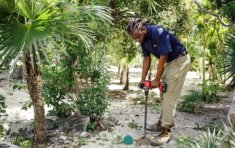 tech installing sentricon in turks and caicos