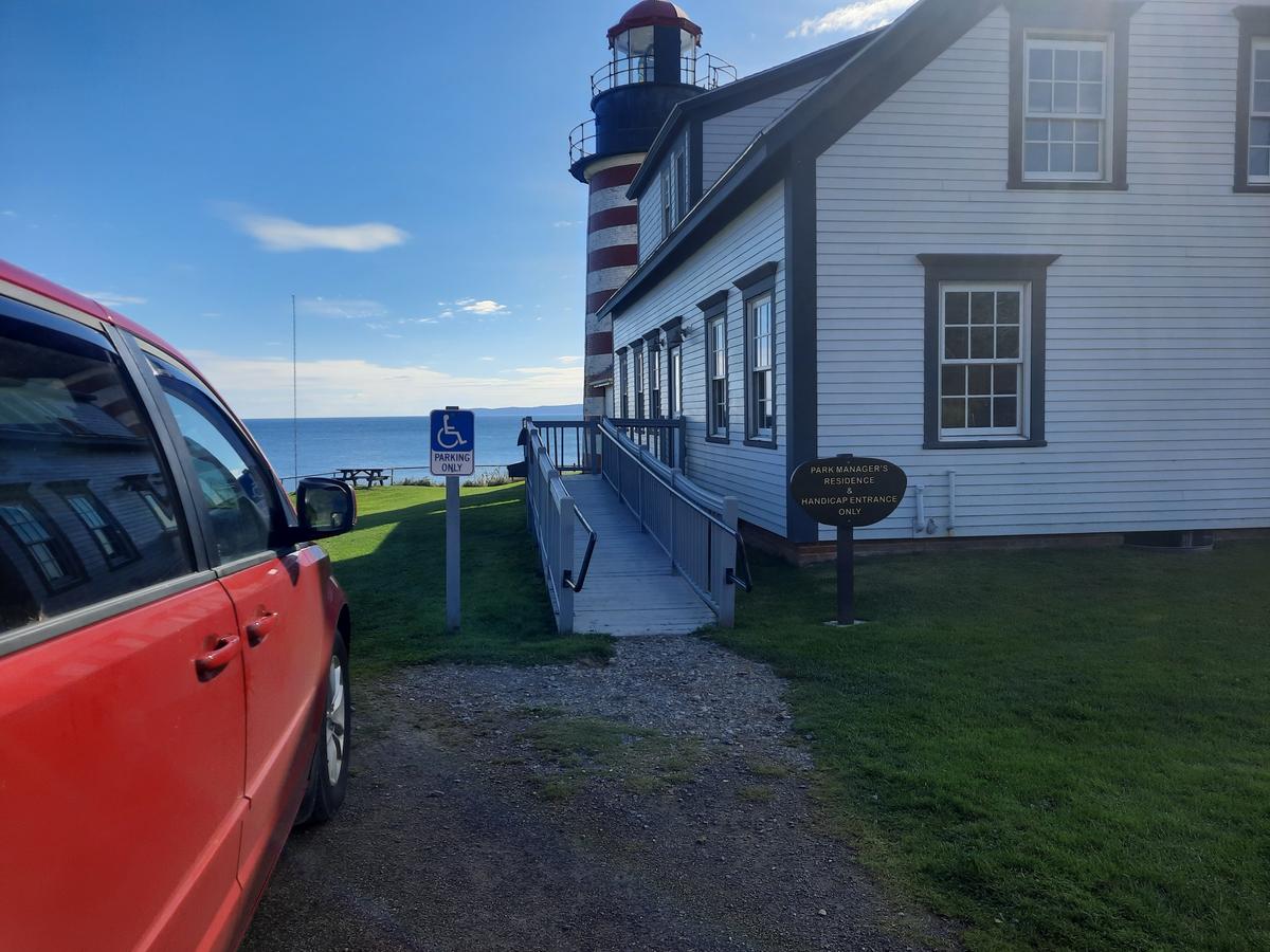 Location of accessible parking near the lighthouse. Photo credit: Enock Glidden