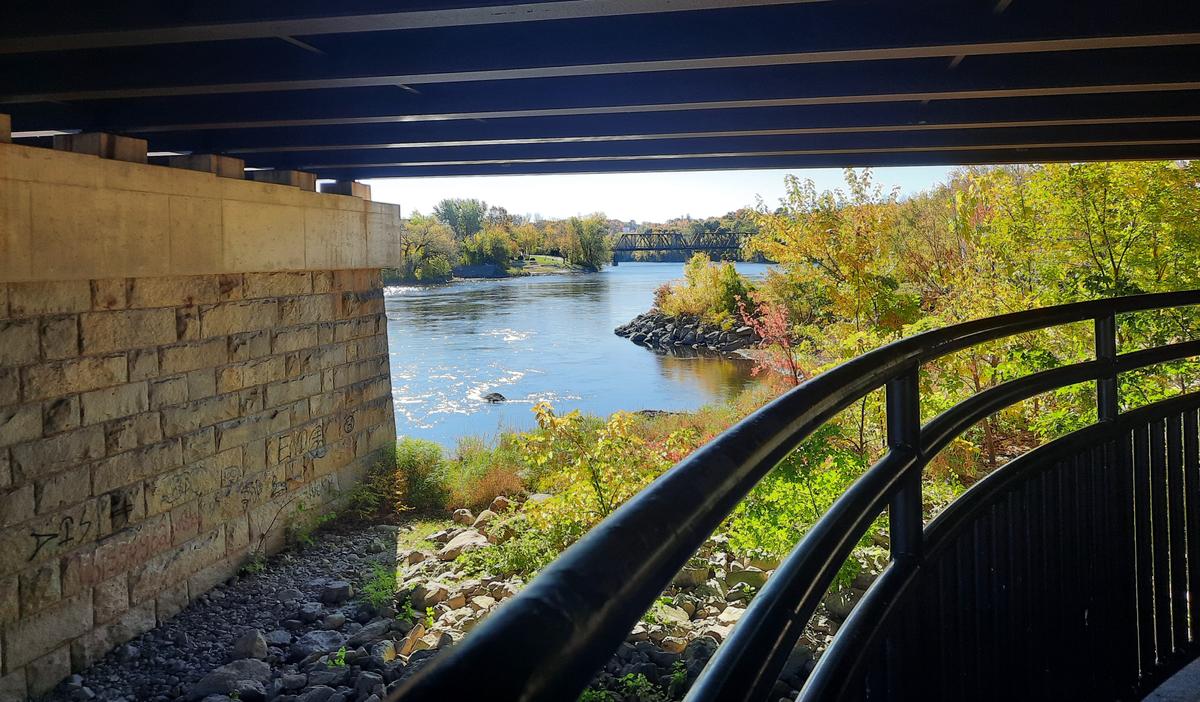 View from under the bridge. Photo credit: Enock Glidden