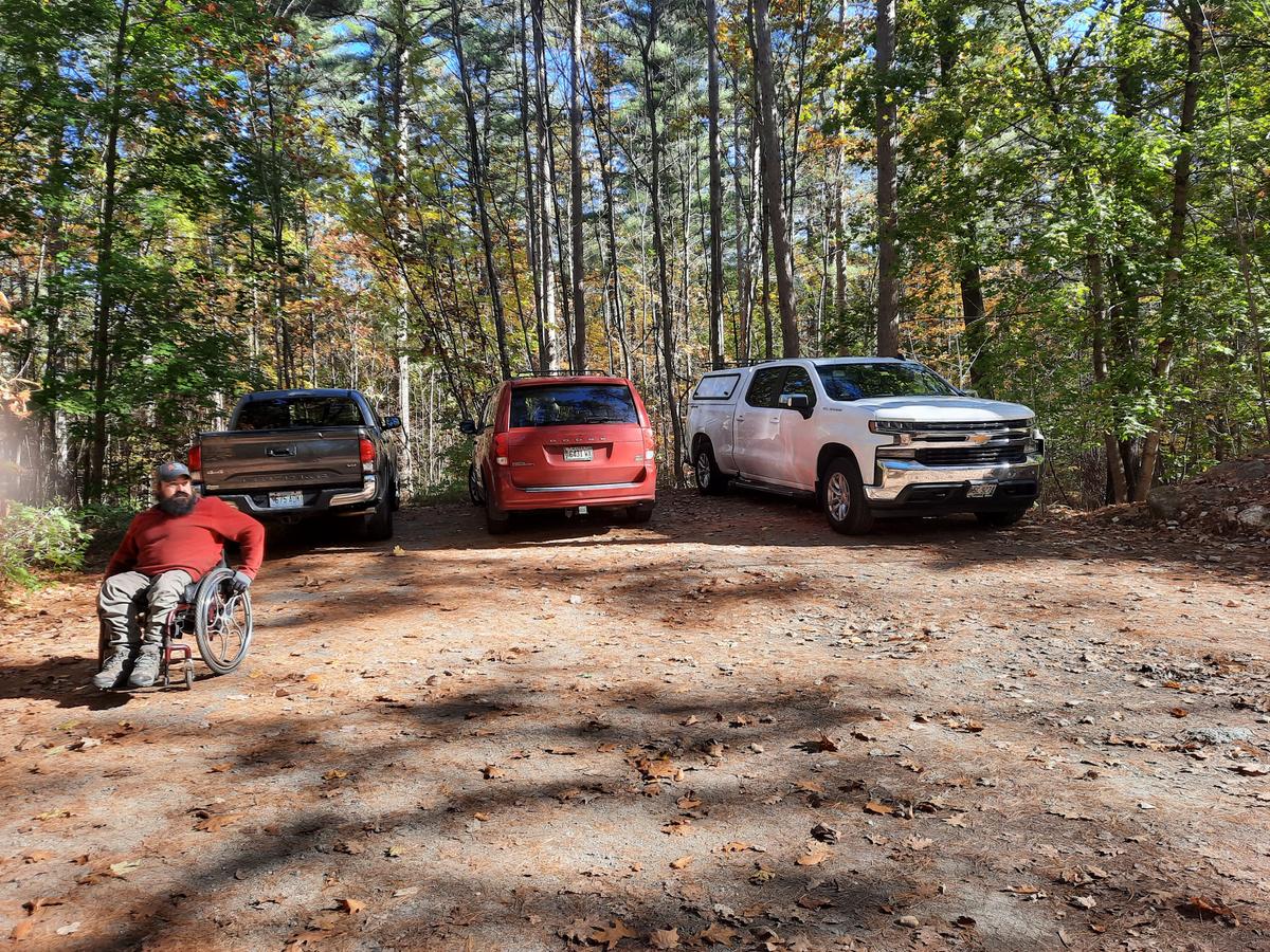 Parking area at the south gate. Photo credit: Enock Glidden