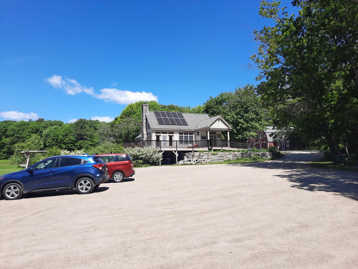 The parking area at Emmons Preserve