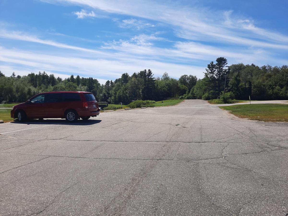 Parking at at the school.
