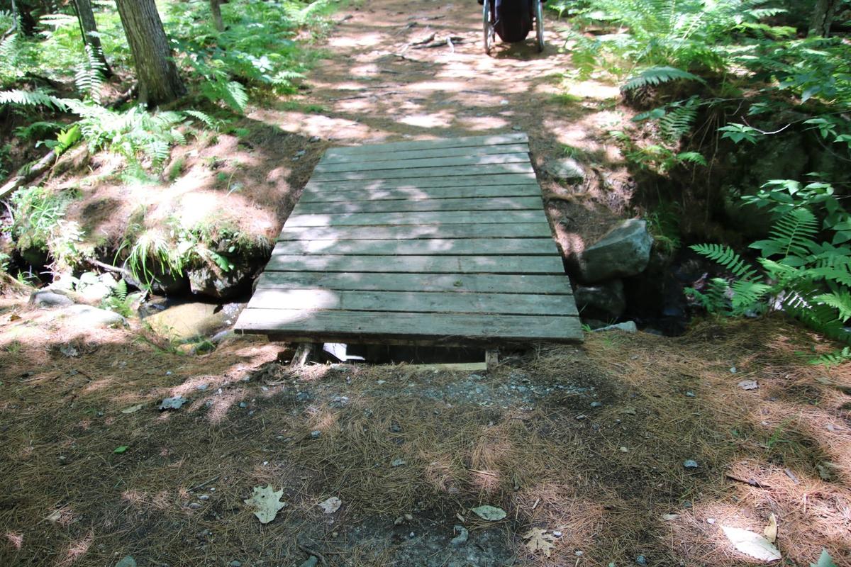 A gap in the decking could cause issues for a wheelchair user.