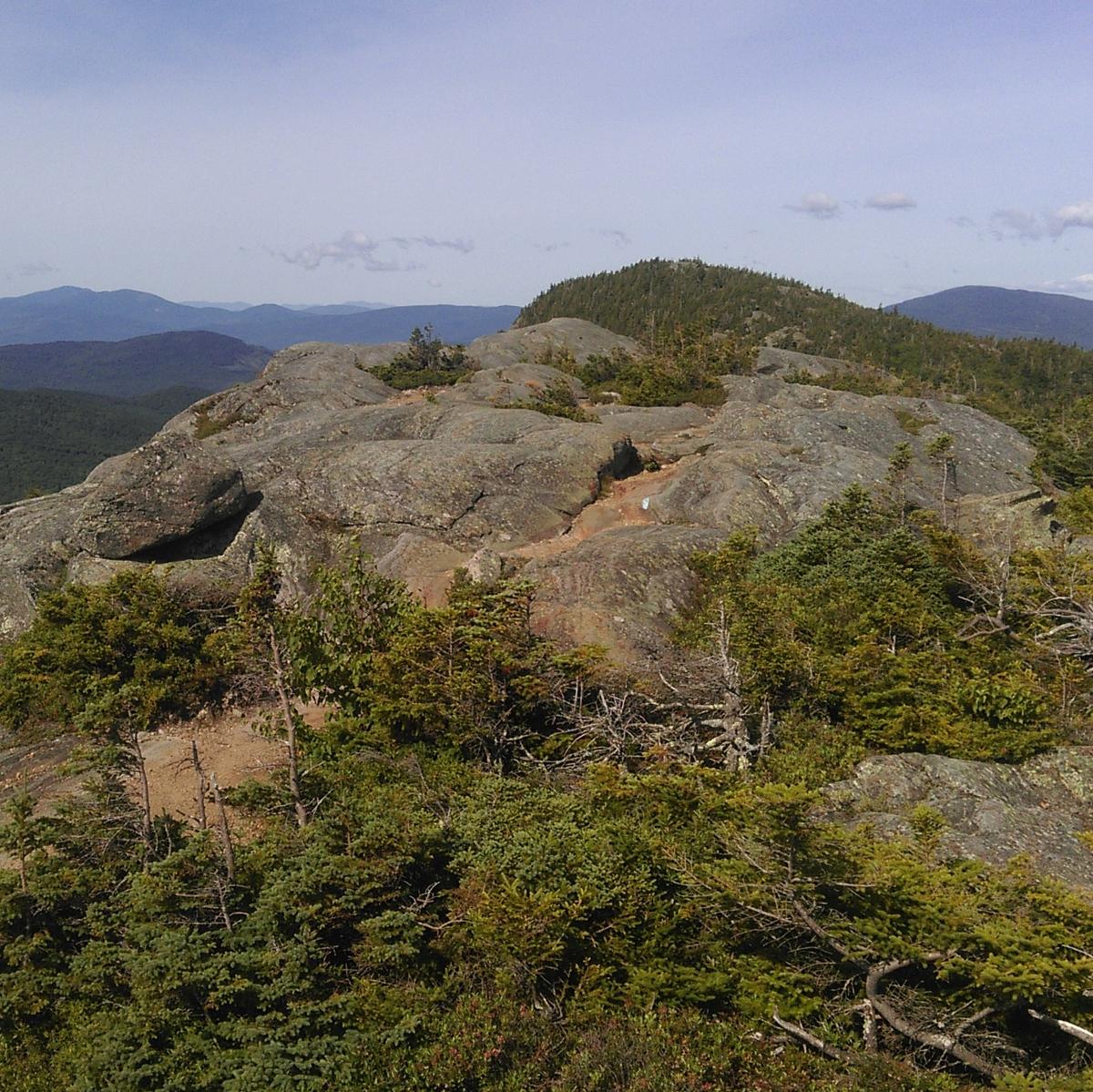 An exposed mountain top