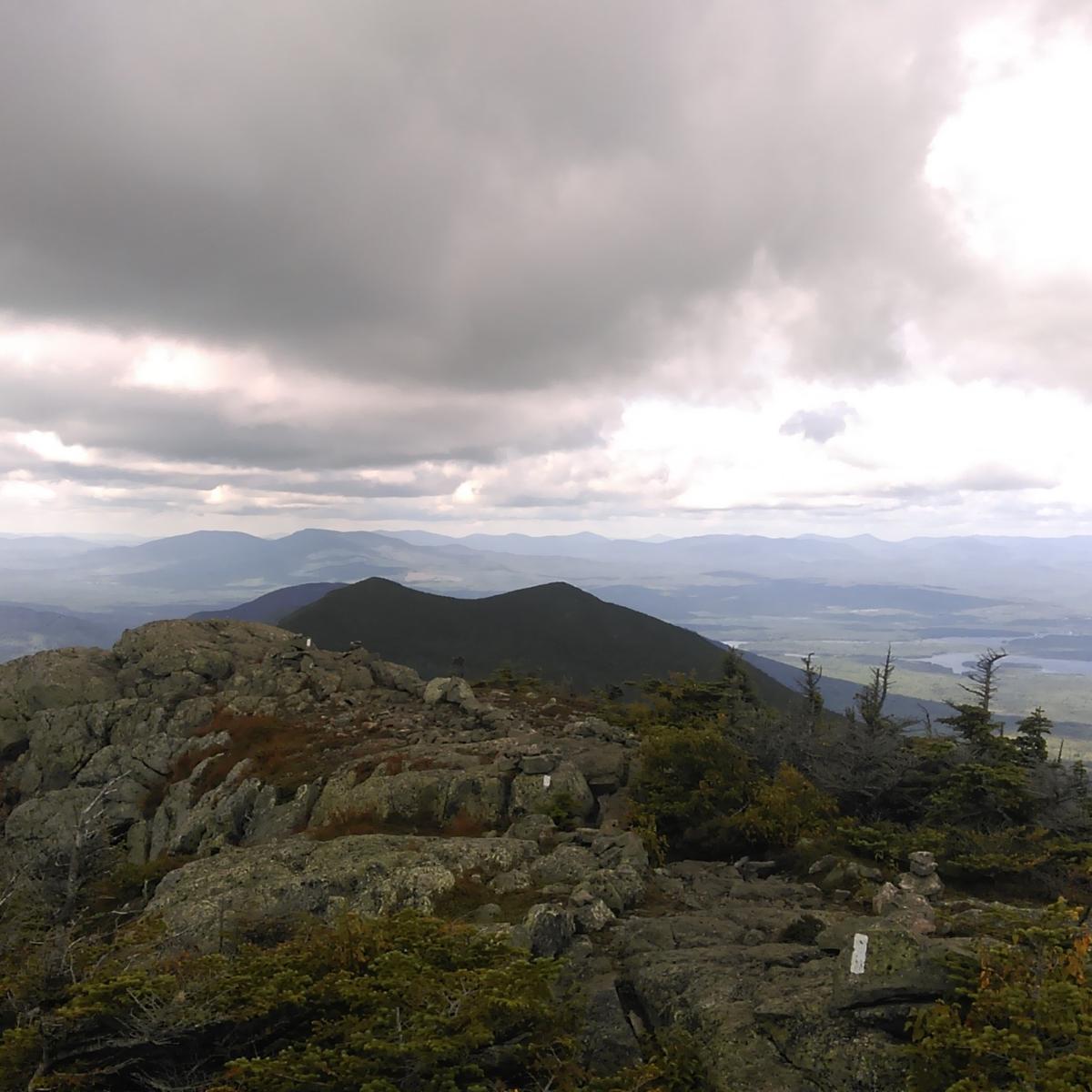 a trail on an exposed ridge