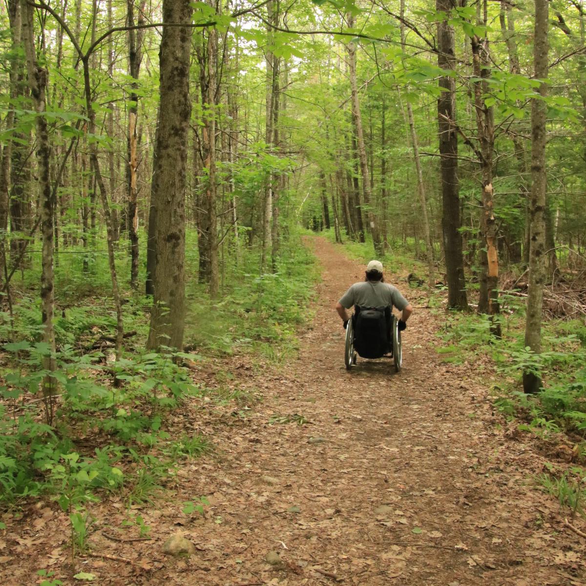 Enock embarking on the White Trail.