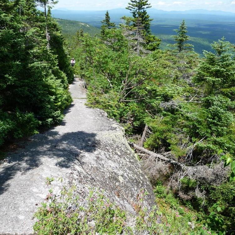 A trail along a cliff edge