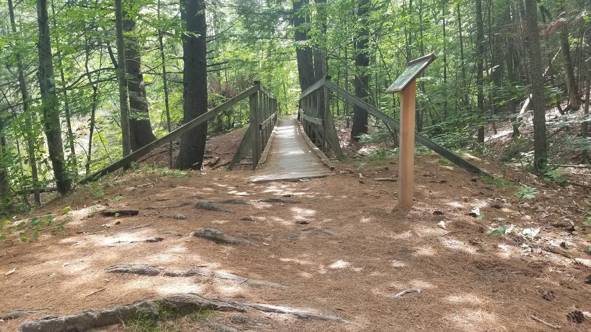 The second bridge along the trail.