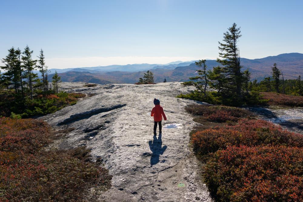 Hiking on Rumford Whitecap. Photo credit: Andrew Bertino