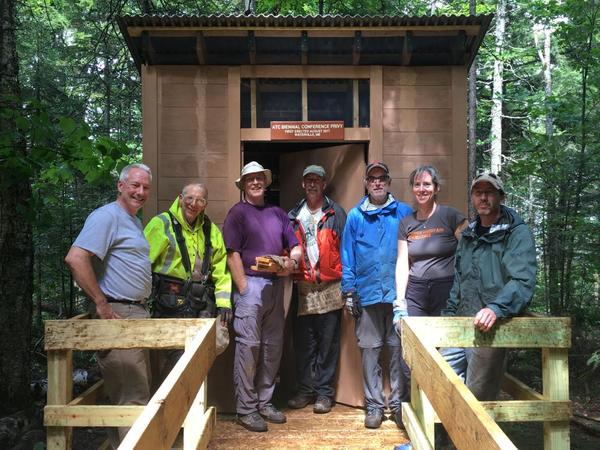 Appalachian Trail East Branch Campsite Privy Installation