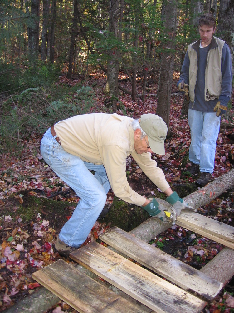 Volunteers Working on the Trail (Credit: Town of Poland Recreation Department)