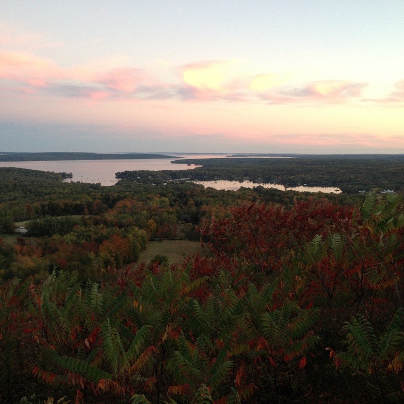 Sunset over the Blue Hill Peninsula (Credit: Blue Hill Heritage Trust)
