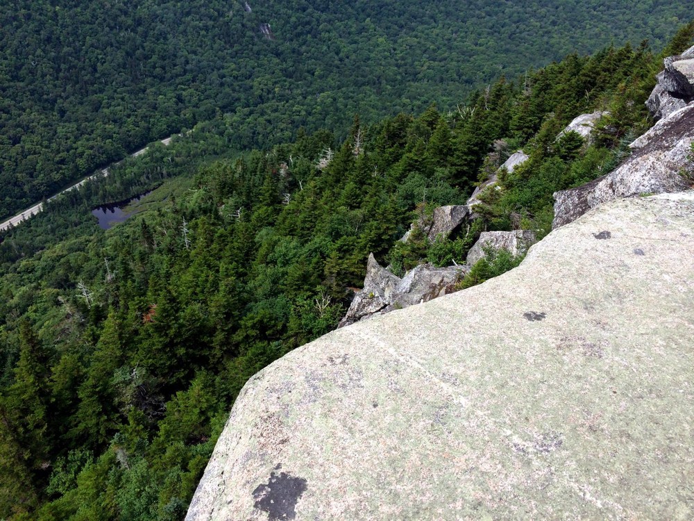 A peak over the ledge on Table Rock Mountain (Credit: Elizabeth MacMaster)