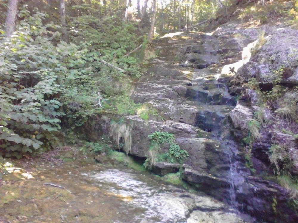 In late summer this is a small waterfall, early spring it is much more impressive (Credit: Lisa C)