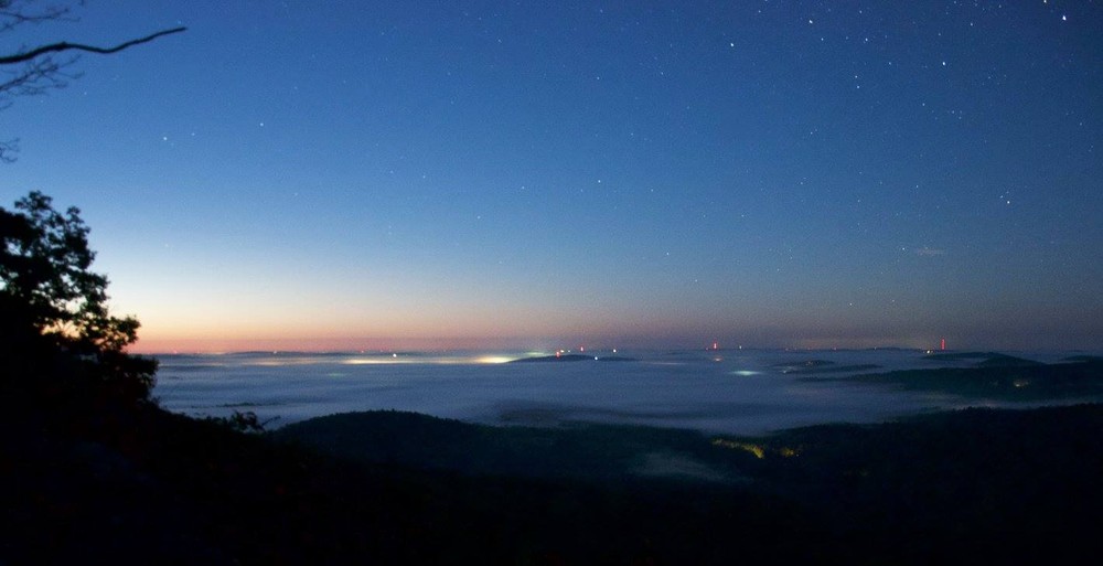 Sunrise from the ledges on Noyes Mountain (Credit: Carl Costanzi)