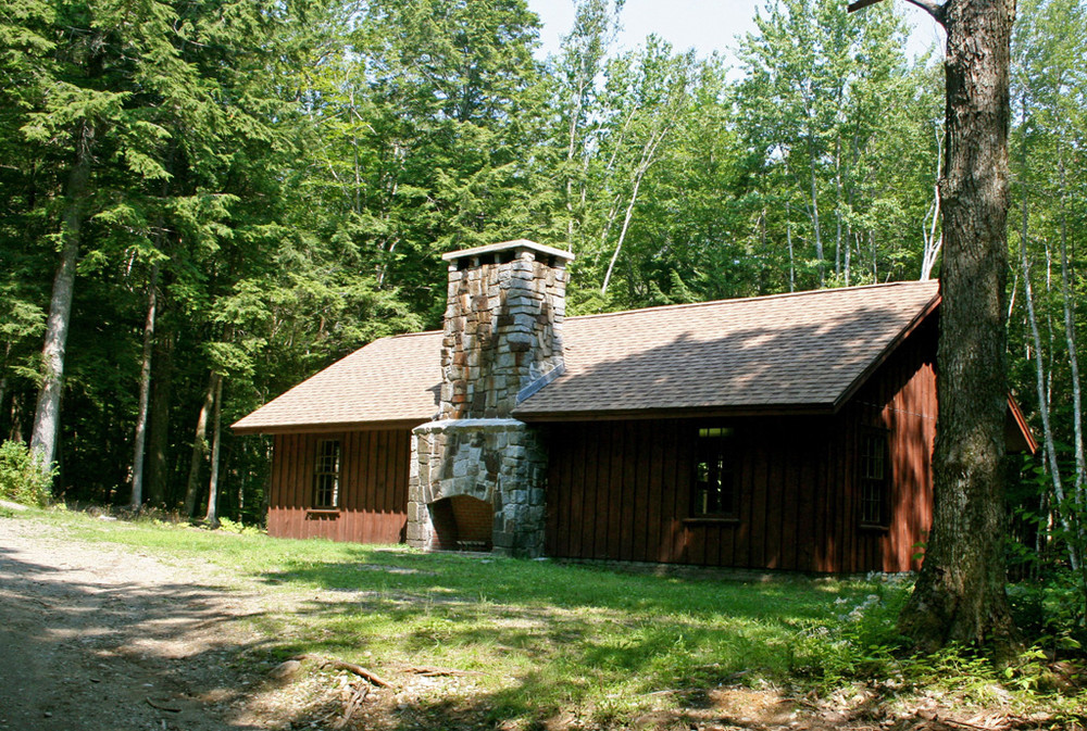 Reconstructed Ski Lodge along the Multi-use Trail (Credit: Maine Bureau of Parks and Lands)