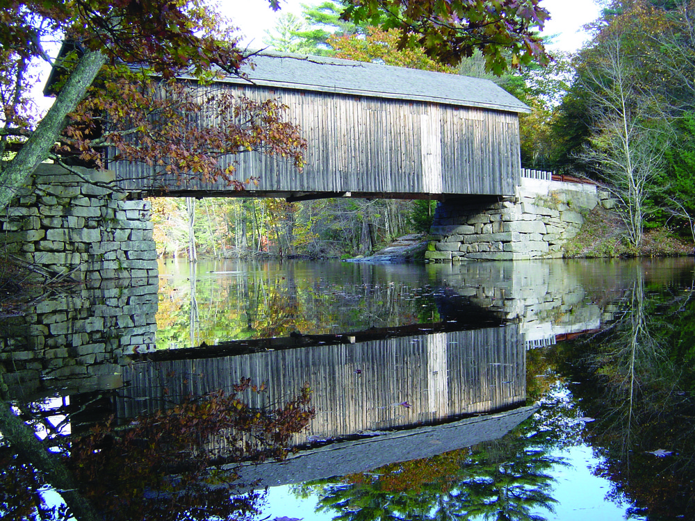 Covered bridge in early fall (Credit: Matt Craig)