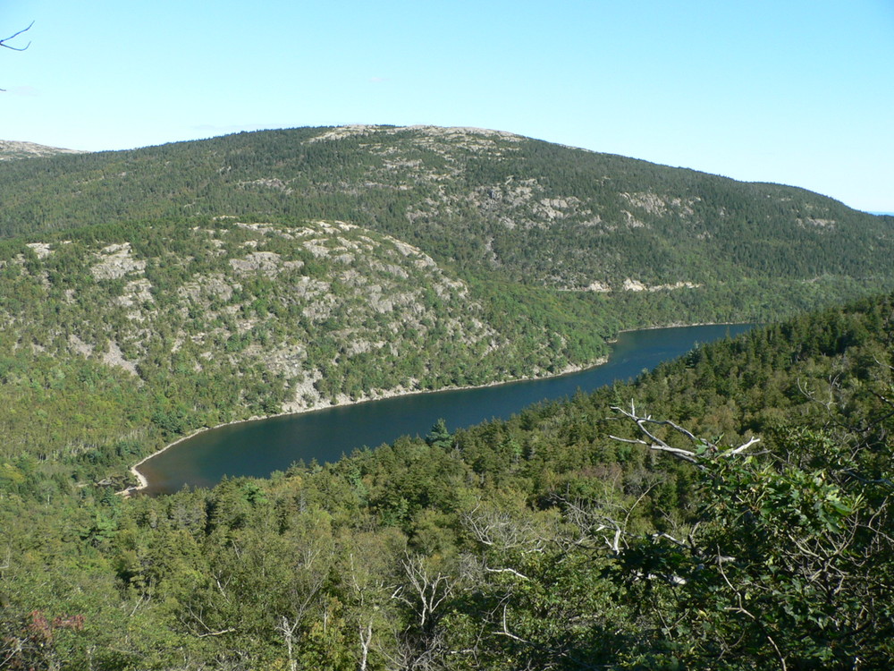 View of Jordan Pond from East Face of Sargent (Credit: National Park Service)