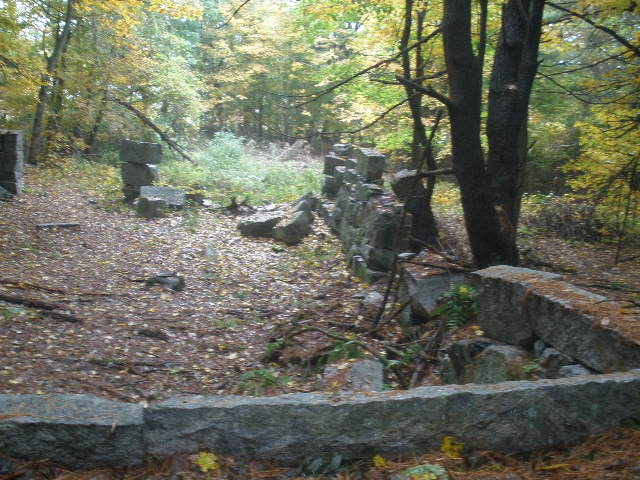 Foundation along the Homestead Trail (Credit: Maine Bureau of Parks and Lands)