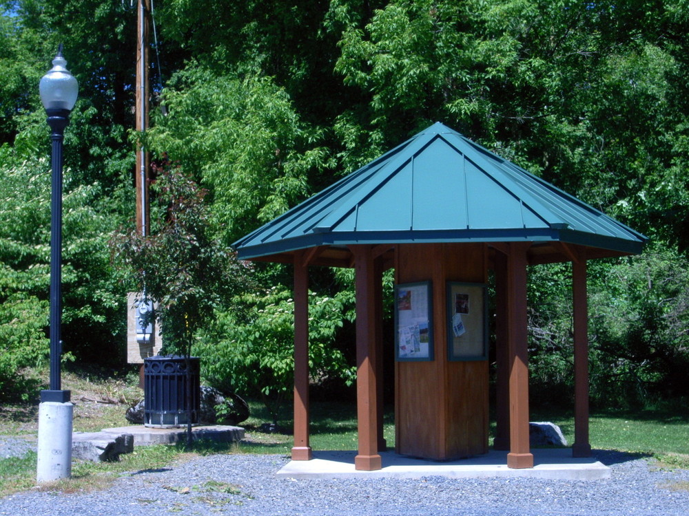 Information kiosk at the start of the trail (Credit: Aroostook Outdoors)