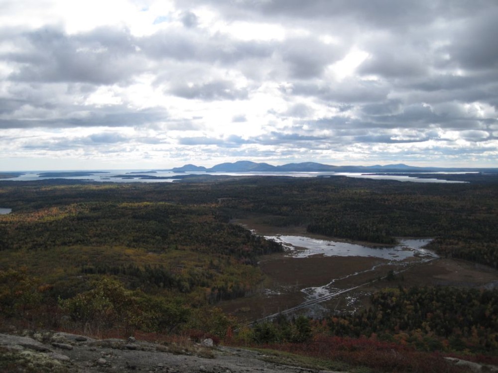View from Schoodic Mountain looking towards Mount Desert Island (Credit: Maine Bureau of Parks and Lands)