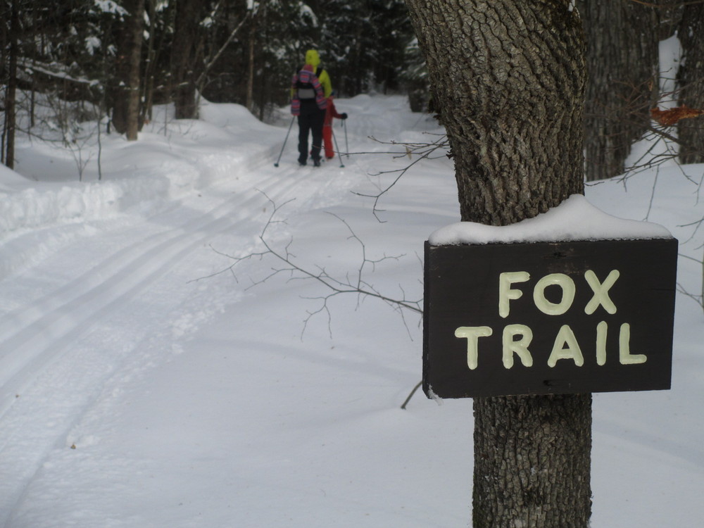 Skiing with kids on the Fox Trail (Credit: Center for Community GIS)