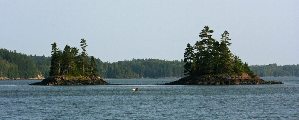 Twin Islets off the Shore Trail, south of boat lauch (Credit: L. L. Wall @ Panoramio)