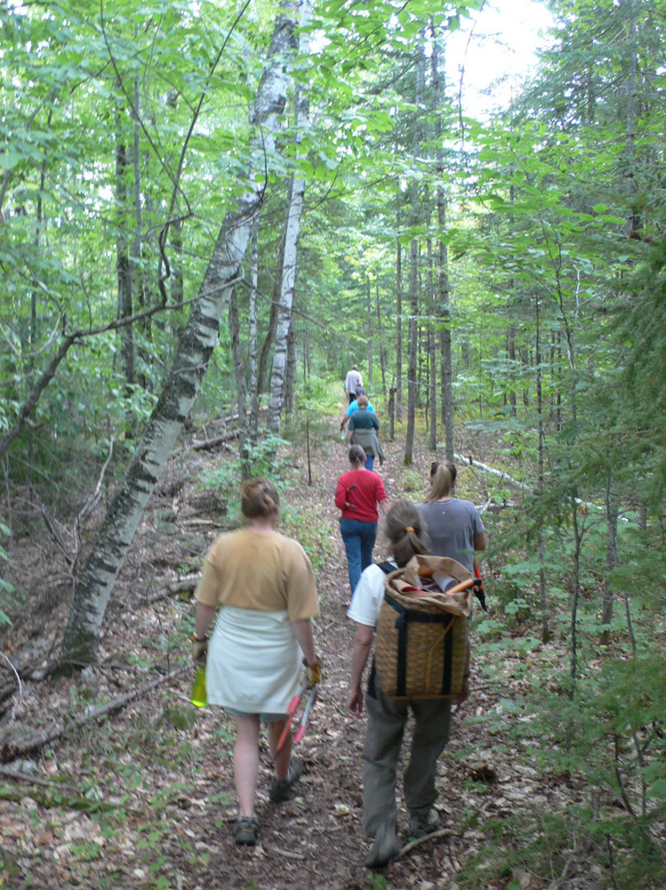 Community Volunteers Help Building the Trail (Credit: High Peaks Alliance)