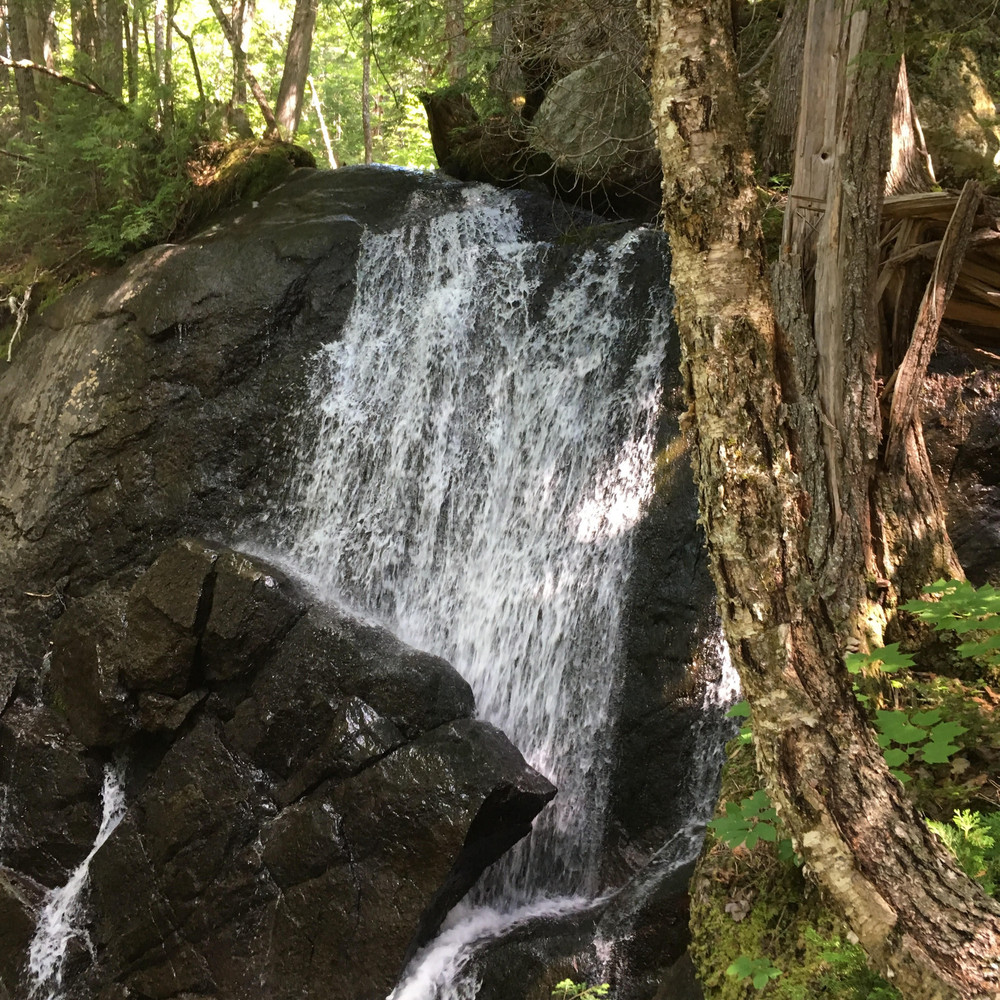 Waterfall between Mountain Road and Notch Ponds Trailheads (Credit: Maine Bureau of Parks and Lands)