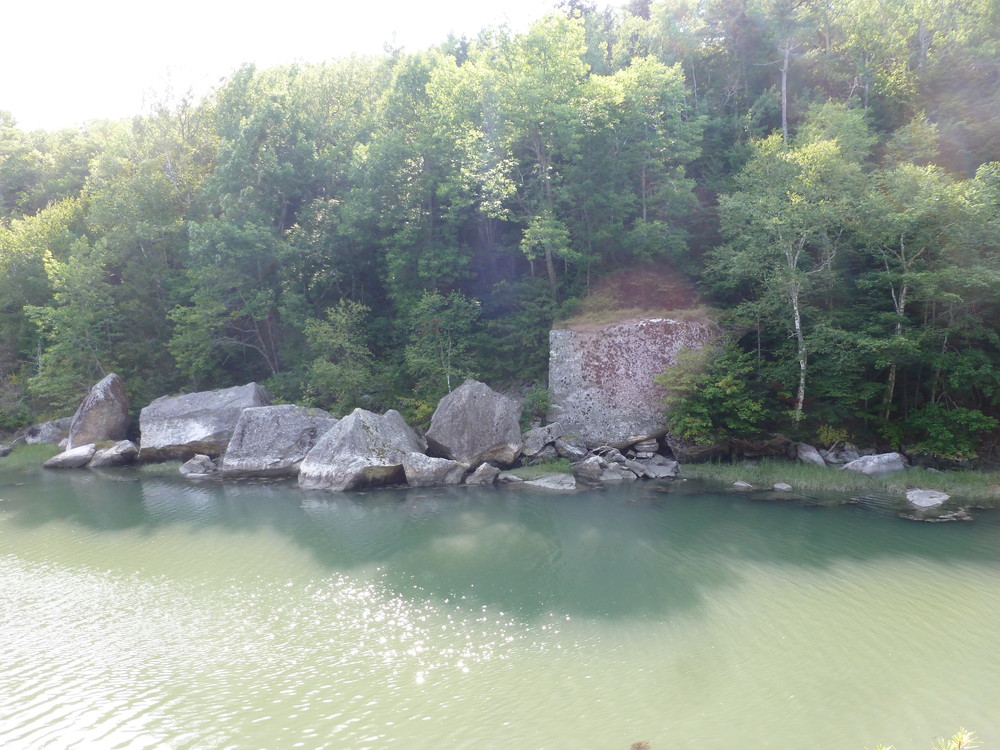 Large boulders along the river (Credit: Chris Nason)
