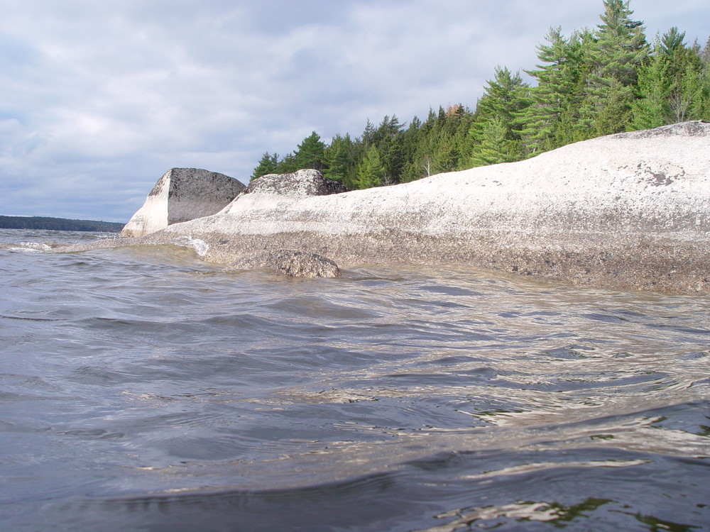 Rocks south of Coffin Point (Credit: Downeast Lakes Land Trust)