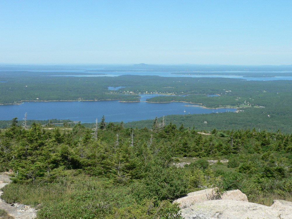 Summit of Sargent Mountain with a view of Somes Sound (Credit: National Park Service)