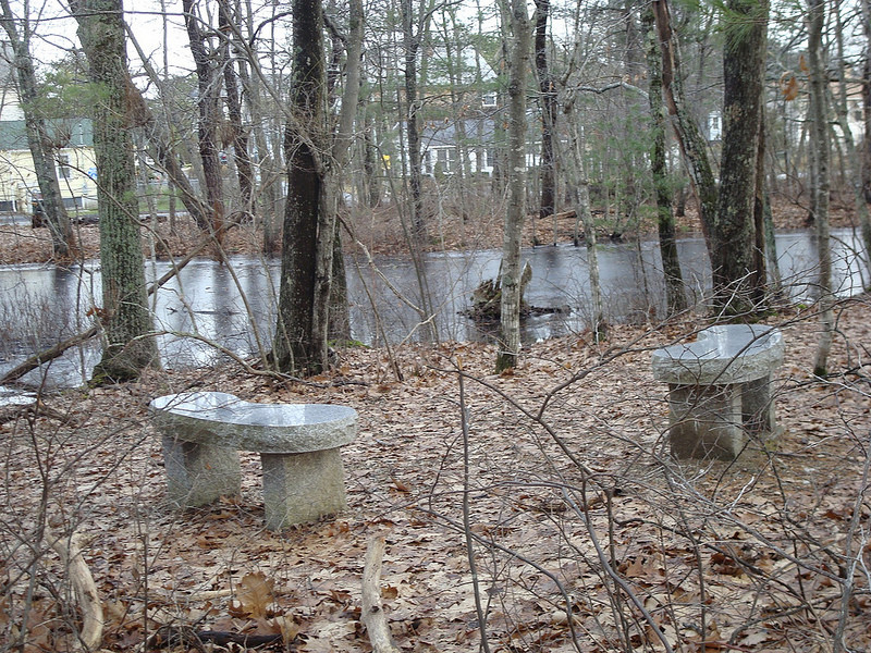 Walther Pond Granite Benches and Overlook (Credit: Saco Bay Trails)