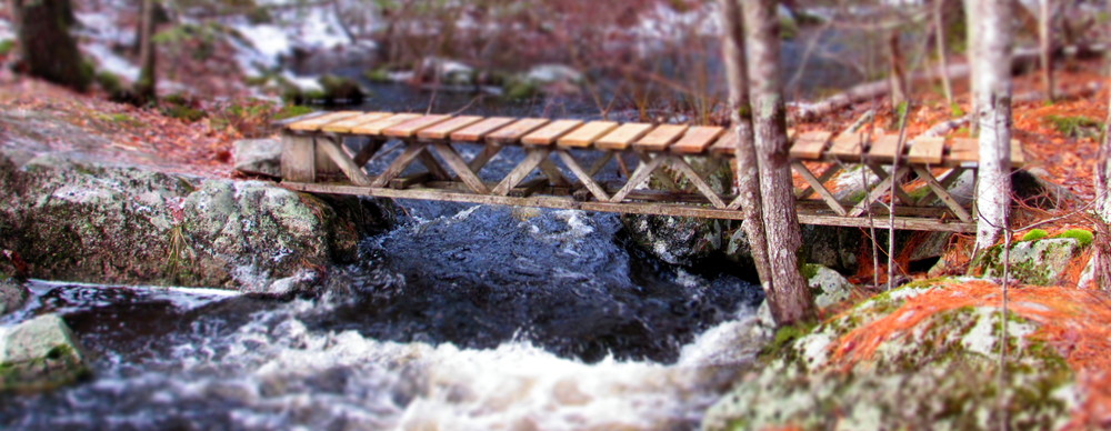 bridge above the waterfall (Credit: gary janson)