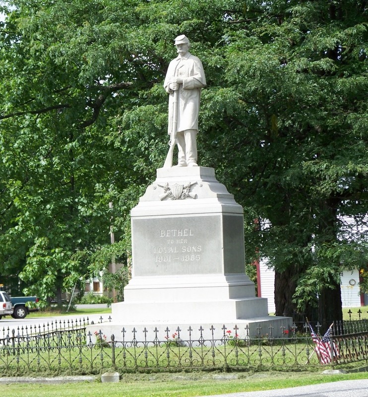 Civil War Monument, 1908 (Credit: Bethel Historical Society)