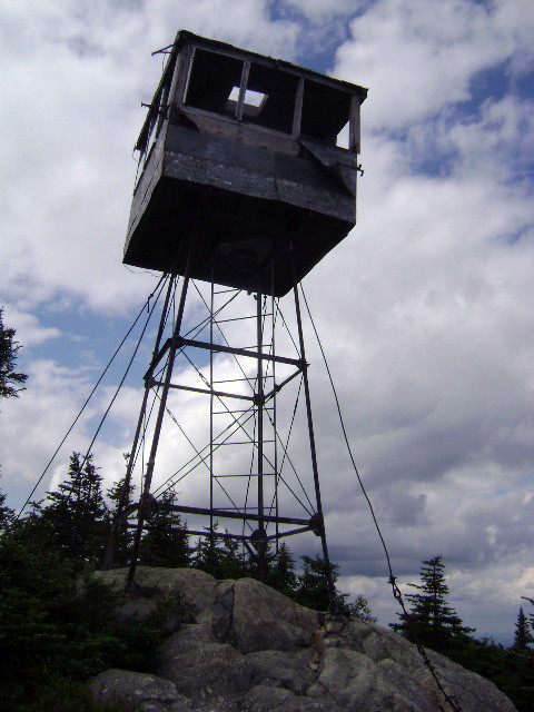 Abandoned Fire Tower on top of Big Spencer (Credit: Maine Bureau of Parks and Lands)
