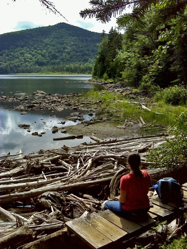 Big Moose Pond outlet (Credit: Maine Bureau of Parks and Lands)
