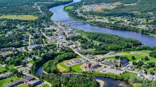 America's First Mile from above (Credit: The Town of Fort Kent)