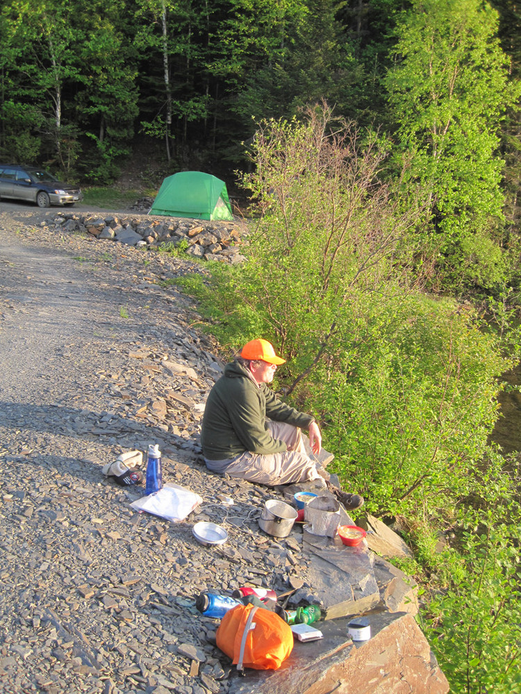 Camp at Pushineer Pond (Credit: Bill Geller)