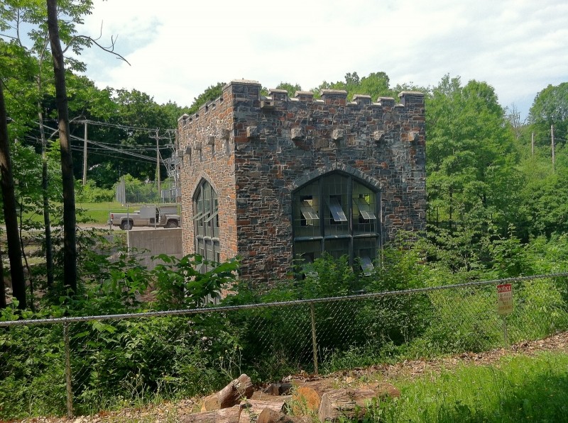 The CMP "castled" hydropower station (Credit: Katie Nemmer)
