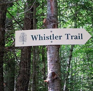 Sign for the Whistler Trail (Credit: bathforestry.com)