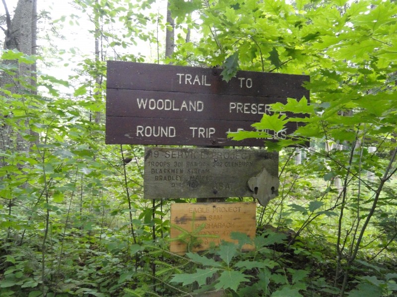 Trailhead for Nature Trails (Credit: Center for Community GIS)